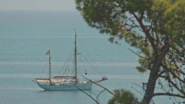 a boat in the sea in greece