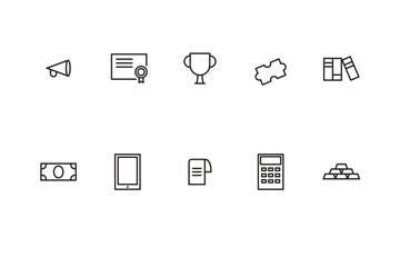 Sleek Monoline Icon Style