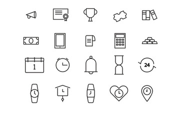 Sleek Monoline Icon Style