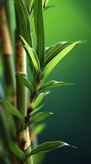 Bonsai bamboo tree tree background. AI Generated