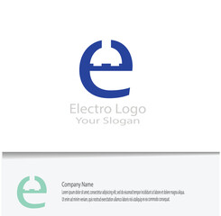 simple electro logo for your company needs, looks beautiful and elegant