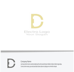 simple electro logo for your company needs, looks beautiful and elegant