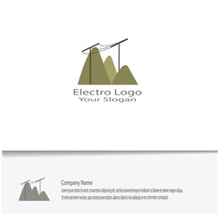 simple electro logo for your company needs, looks beautiful and elegant