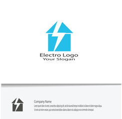 simple electro logo for your company needs, looks beautiful and elegant