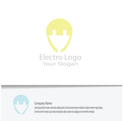 simple electro logo for your company needs, looks beautiful and elegant