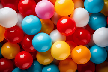 colorful balloons background, generative ai