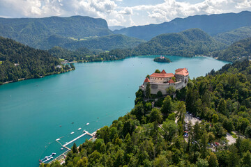 Fototapeta na wymiar Lago di Bled - Slovenia