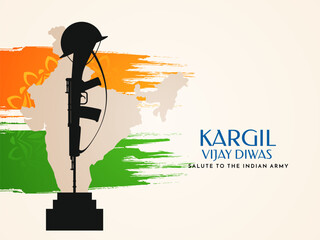 Kargil Vijiay Diwas celebration Indian flag theme background