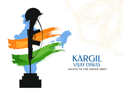 Kargil Vijiay Diwas 26th july celebration background design