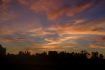 Fototapeta premium sunset in the mountains