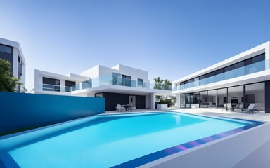 Luxury swimming pool, generative ai