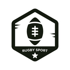 American football rugby sport logo