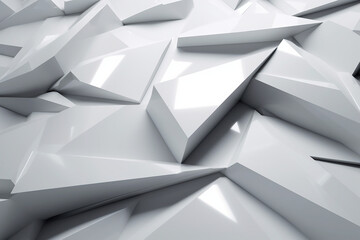 3D white futuristic abstract background, Created with ai tool