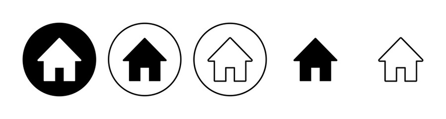 House icon set. Home icon vector