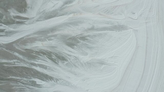 Abstract Salt Lake View from Above Western Australia 4K