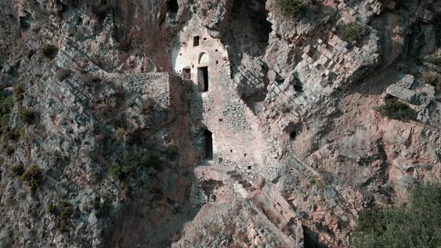 Afkule Ancient Monastery Aerial View 