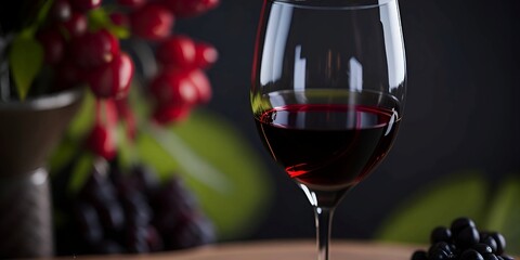 italian Red wine glass, 