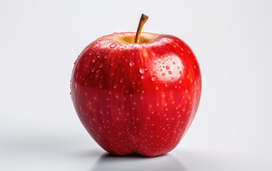 Obraz na płótnie Canvas red apple isolated on white background AI Generative