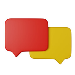 Chat 3d icon illustration