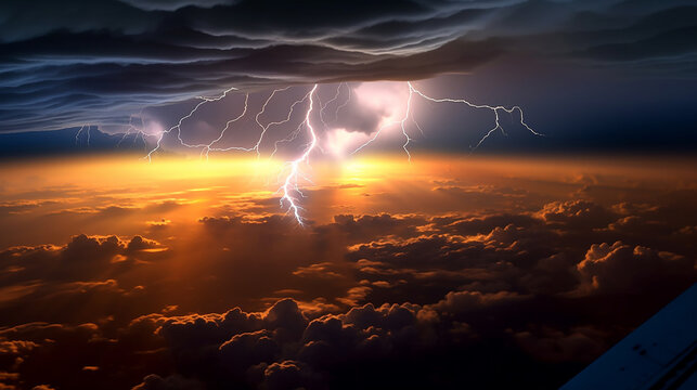 The dynamic and luminous nature of a lightning bolt