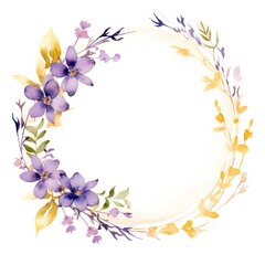 Vintage Luxury wedding invitation card template. template, Water Color Pastel Flower and bloom, Wedding decorative perfect rectangle frame border with gold line art, leaves branches, foliage. Elegant 