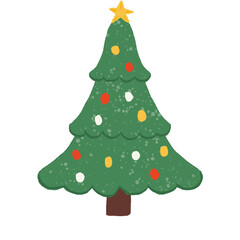 christmas tree illustration 