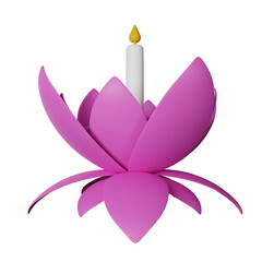 Vesak 3d icon illustration