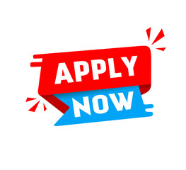 red label with apply now, Vector icon design