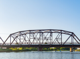 Close up shot of Bridge Route 66 in Lake Overholser