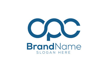 Letter C P C infinity logo design vector template