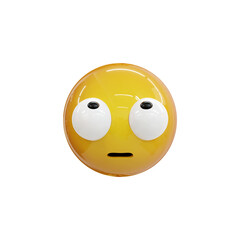 Yellow emoji  love emoticons faces with facial expressions 3D stylized Emoji icons
