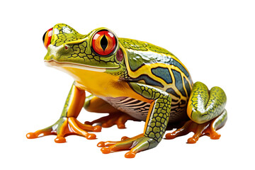 Naklejka premium Tree frog cut out. Generative AI