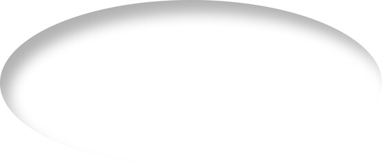 Neumorphic ellipse shape, rounded transparent button, Minimal button with light and shadows.