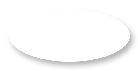 Neumorphic ellipse shape, rounded transparent button, Minimal button with light and shadows.
