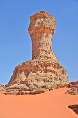 Sandstone erosion in the Algerian Sahara desert