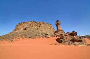 Sandstone erosion in the Algerian Sahara desert
