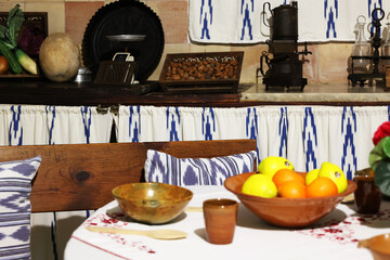 Vintage interior of mallorcan spanish culture
