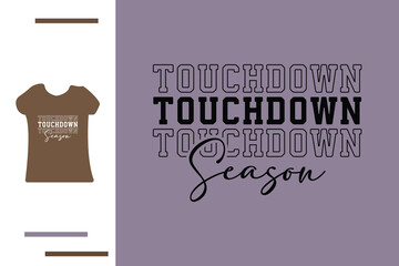 touchdown season t shirt design