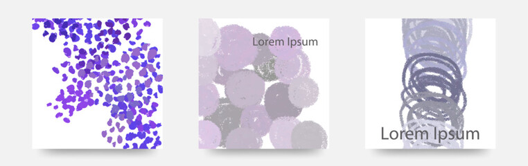 まる　らくがき　ぐるぐる　てんてん　クレヨンで描いたような模様カード3セット　