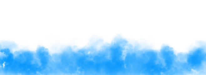 Light Blue Smoke Isolate Transparent Background