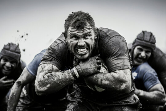 men playing rugby as a team sport