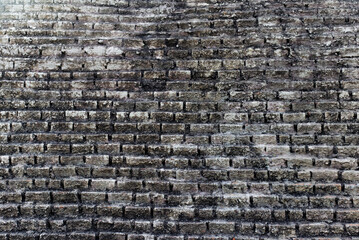 retro old dirty stone brick wall texture background pattern