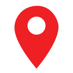 red map pointer vector
