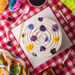 birthday cake on a plate