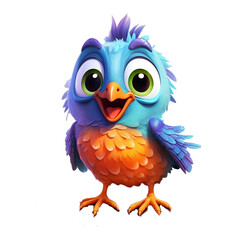 Fototapeta premium bird cartoon,Generative AI