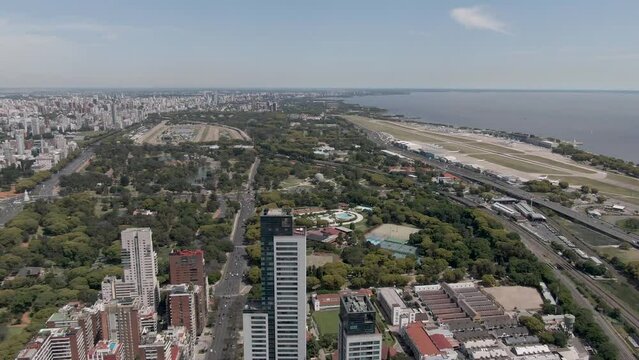 Vista a&eacute;rea de la Avenida del Libertador, Buenos Aires, Argentina