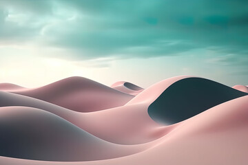 pink sand desert