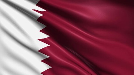 Qatar waving flag © Anirudh
