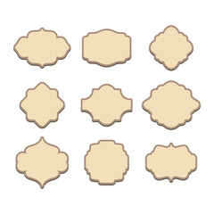 Vector Ornate Frame and Ornament Set