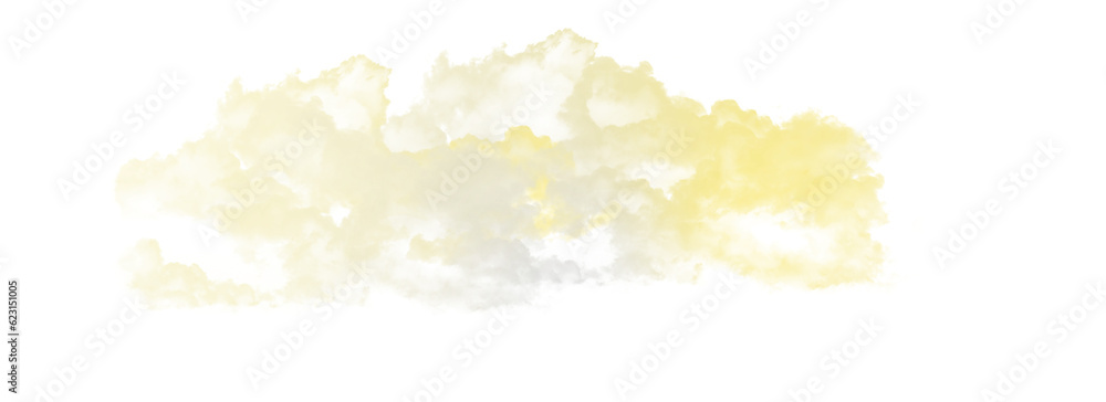 Wall mural abstract cloud illuminated with neon light with isolate background
